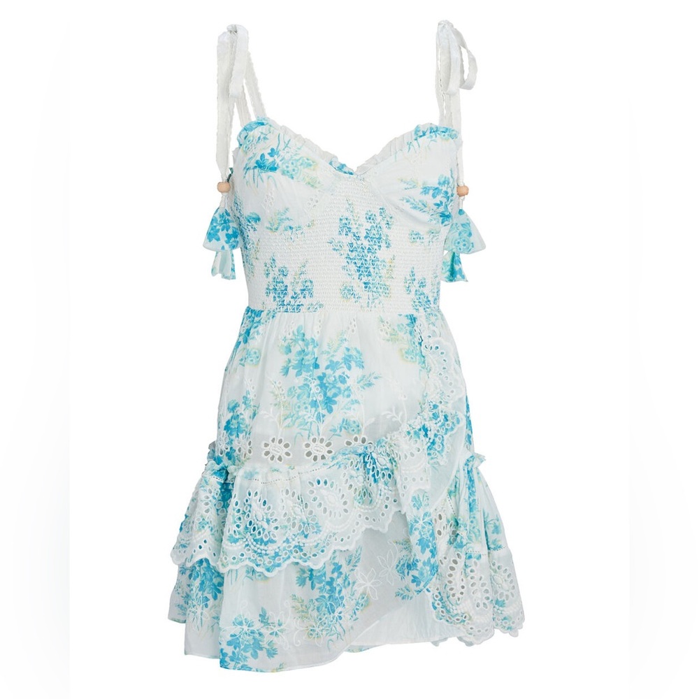 LoveShackFancy Eyelet Mini Dress